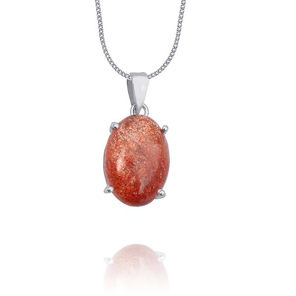 0203010604 Silver Gemstone Pendant