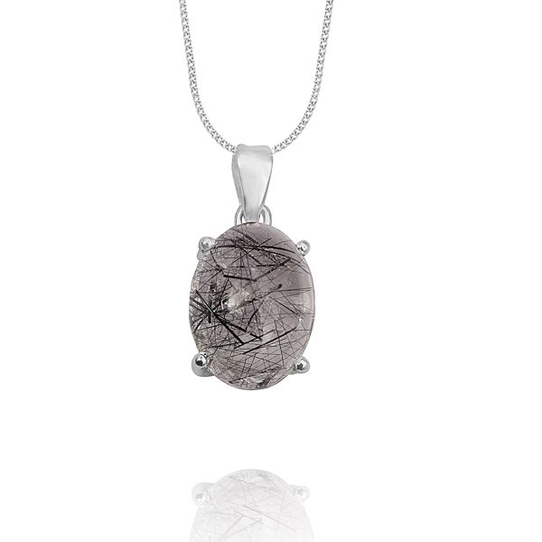 0204010655 Silver Gemstone Pendant
