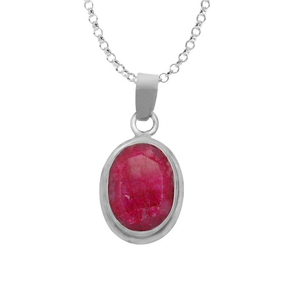 0310020295 Silver Gemstone Pendant
