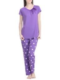 Pyjama Set with Polka Designs