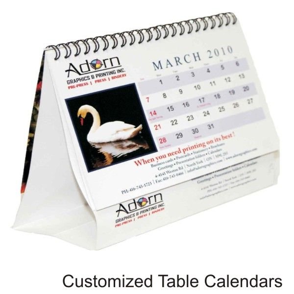 Customized Table Calendars
