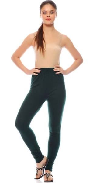 Legging Woolen Bottle Green