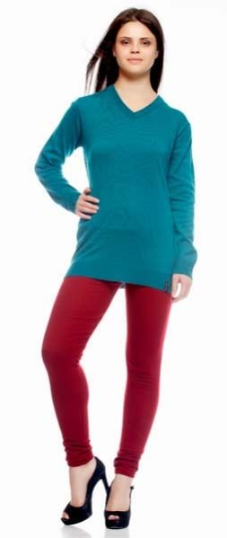 Legging Woolen Maroon