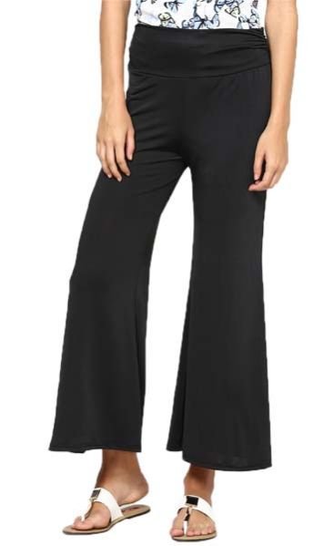 Plazzo Pant Solid Black