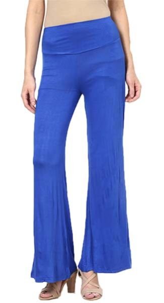 Plazzo Pant Solid Blue