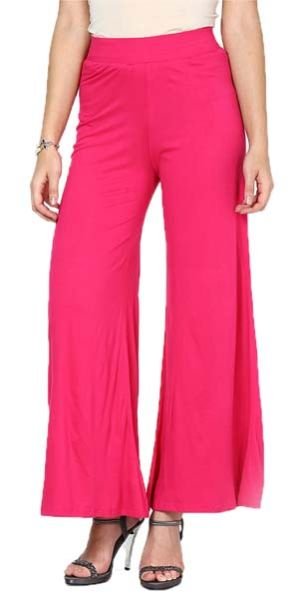 Plazzo Pant Solid Pink