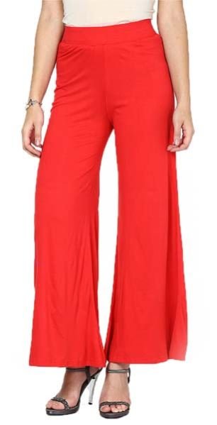 Plazzo Pant Solid Red