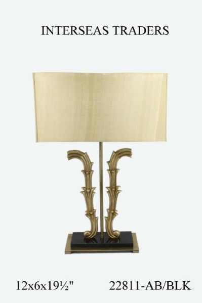 Table Lamps (22811AB or BLK)