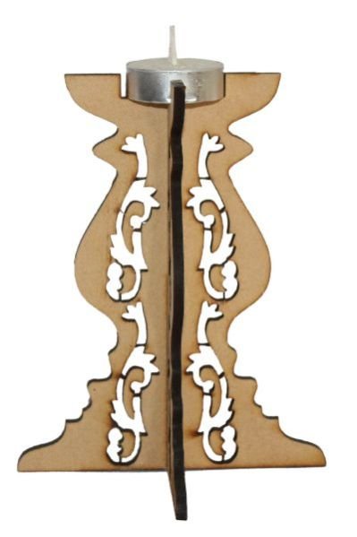 Wooden Folding Tea Light Holder (Gr8-T-006)
