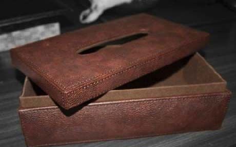 Leather Tissue Box 04