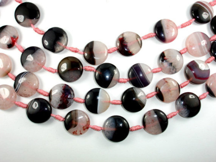 Agate Coin Beads 01