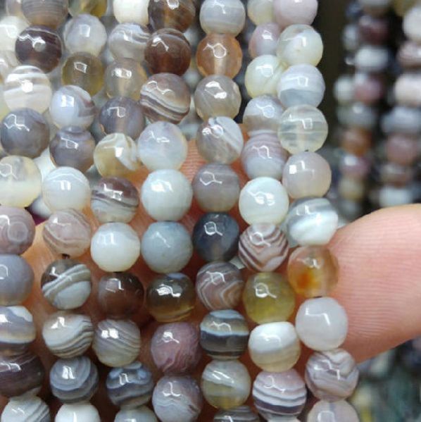 Agate Faceted Beads 04