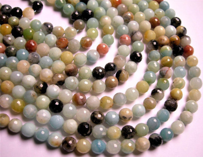 Amzonite Rondelle Beads 01