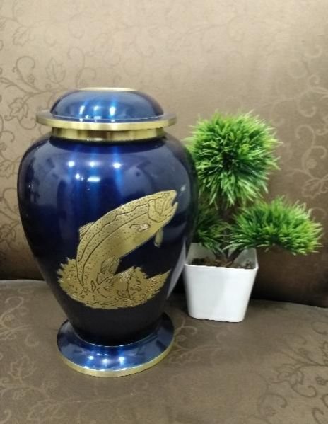 Blue Dove Fish Cremation Urn
