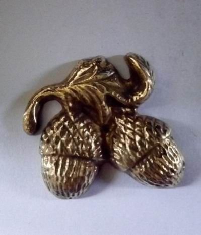 Brass Acorn Fruit Paperweight