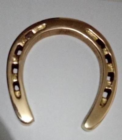 Brass Horseshoe Ring Paperweight
