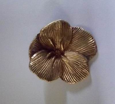 Brass Small Flower Paperweight