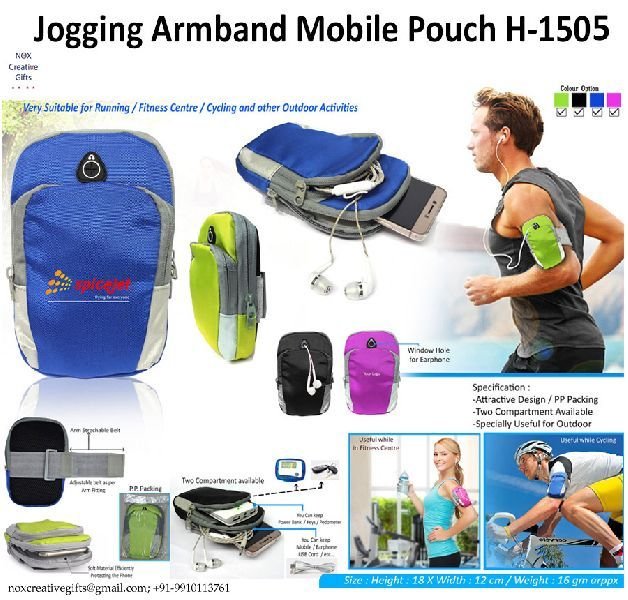 H-1505 Jogging Arm Band Mobile Pouch