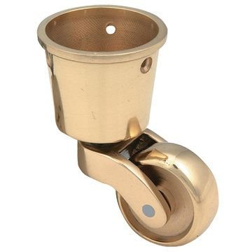 Solid Brass Round Cup Caster