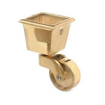 Solid Brass Square Cup Caster
