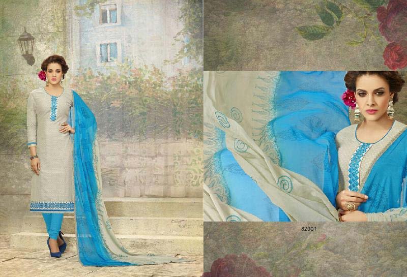 Designer Churidar Suit (82001)