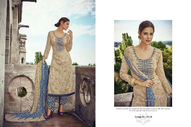 Glaze Cotton Palazzo Suit Material (502 B)