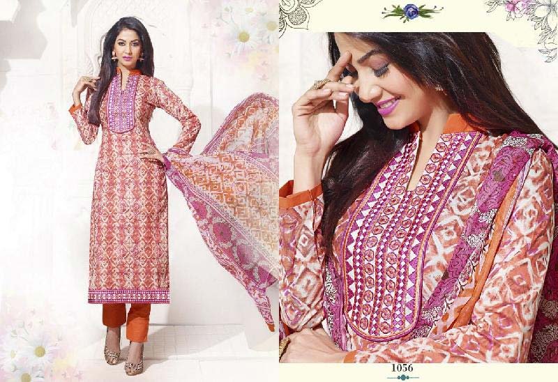 Printed Pant Style Suit (1056)