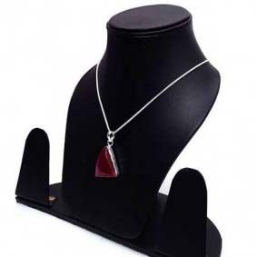 Conical Maroon Pendant