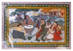 Gramin Folk Dance Patachitra Painting