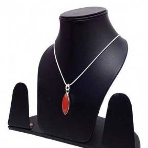 Orange Glitter Pendant