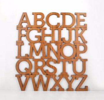 Wooden Alphabets 01