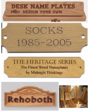 Wooden Name Plates 04