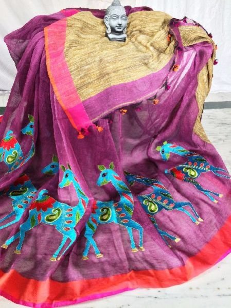 Resham Embroidery Saree 03