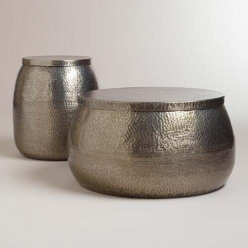 Hammered Drum Stool 01