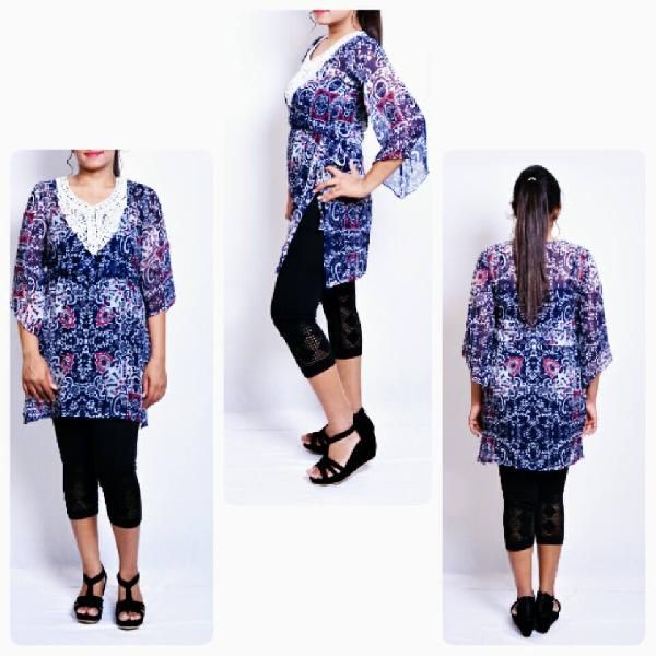 Kurta Pattern in Chifon Fabric