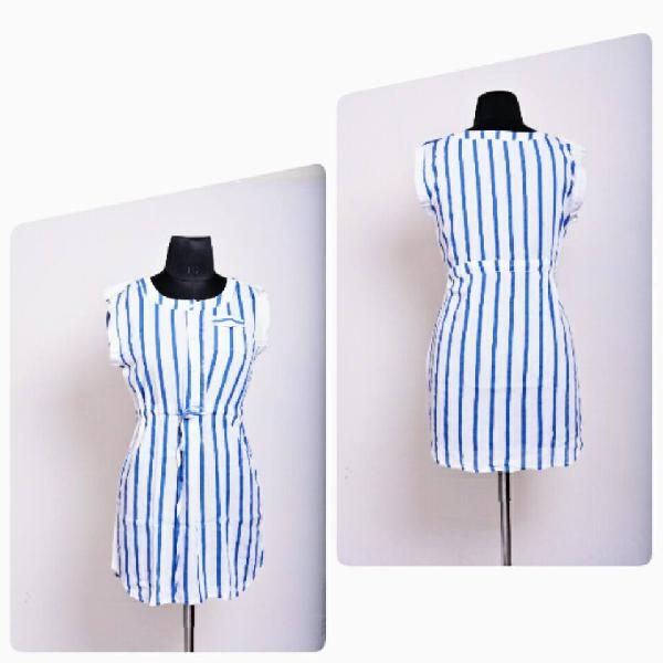 One Piece Dress in Cotton Fabric