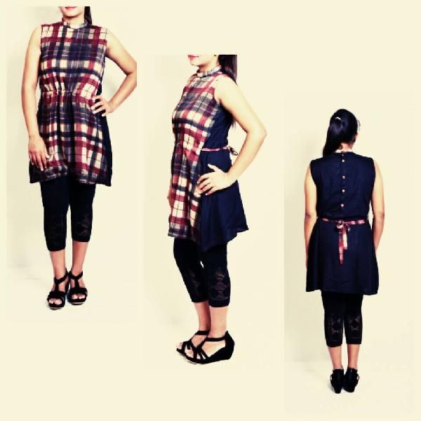 One Piece Dress in Printed Cotton Fabric 02