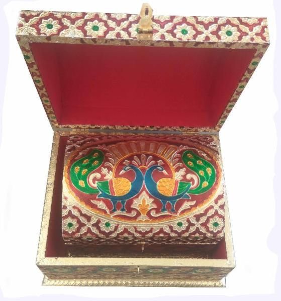 Wooden Meenakari Box