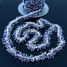 Sodalite Smooth Round Beaded Cluster Chain Jewelry