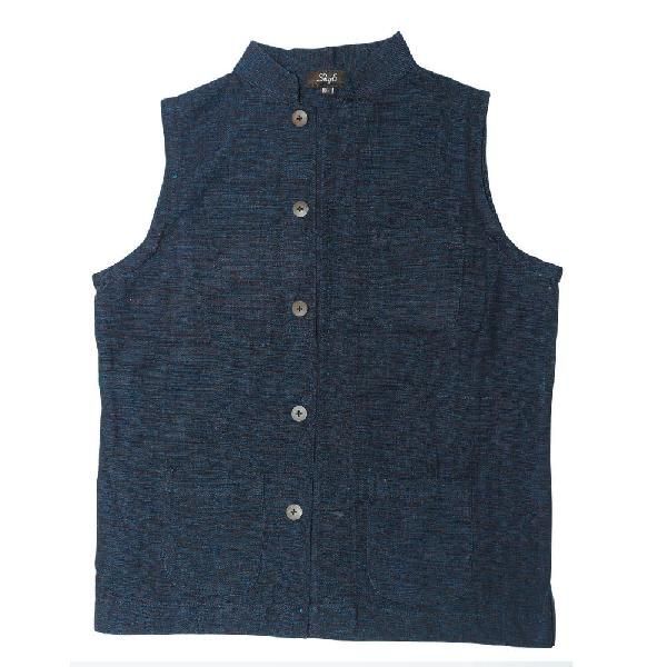 Shyli Men's Waist Coat - Dark Blue