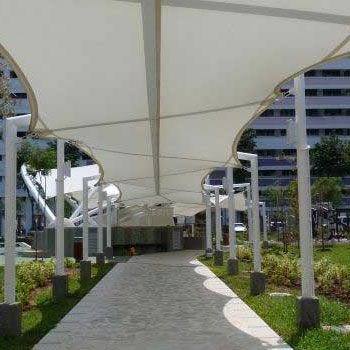 Walkway Covering Tensile Structure 02