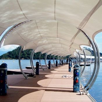 Walkway Covering Tensile Structure 04