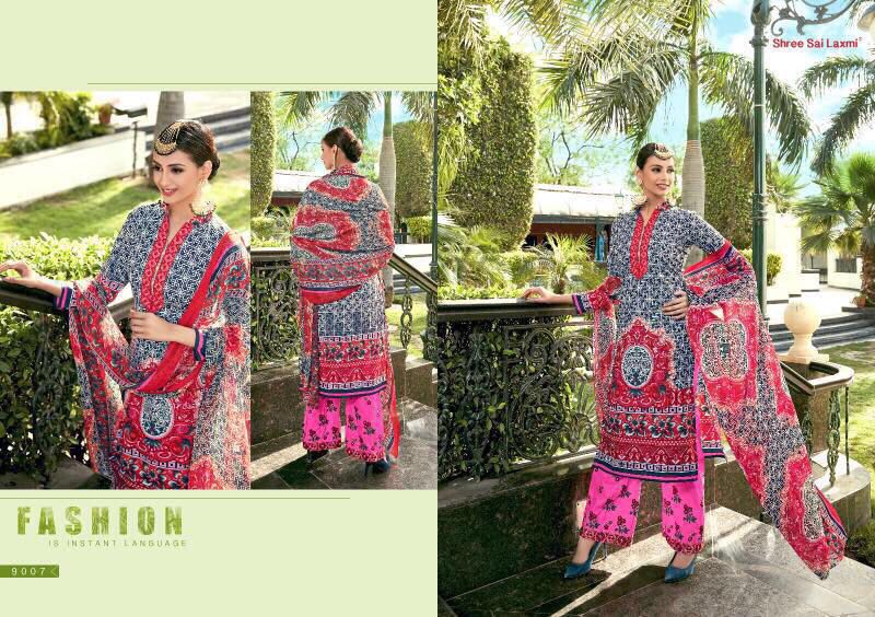 9007 Ethnic Dress Material