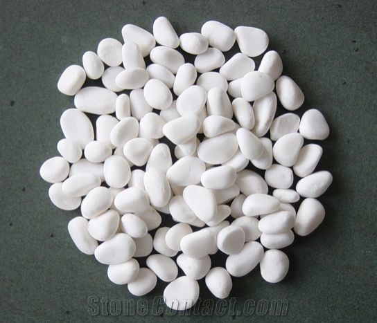 White Colour Pebbles