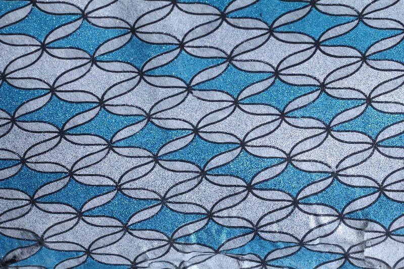 Sky Blue-Silver Barfi