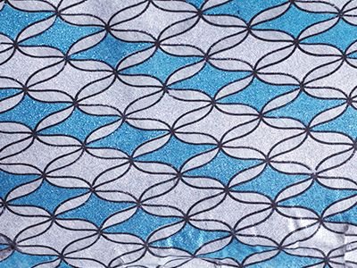 Sky Blue Silver Barfi Designer Fiberglass Sheet