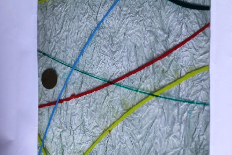 White Multi Line Designer Fiberglass Sheets