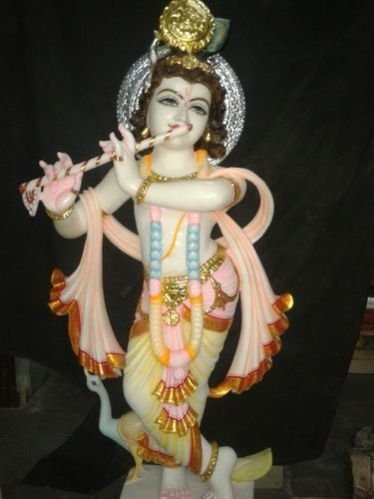 Bal Krishna Marble Statue 01