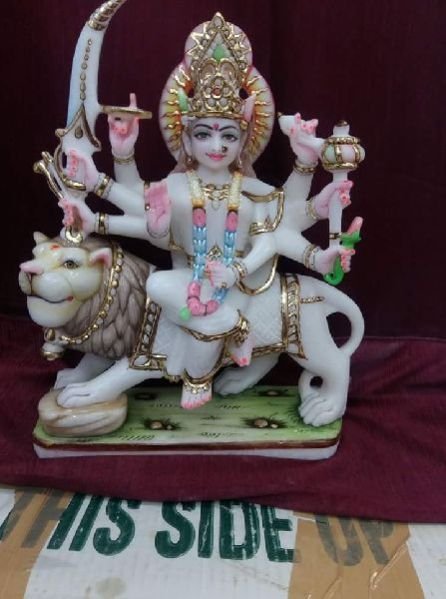 Durga Mata Marble Statue 02
