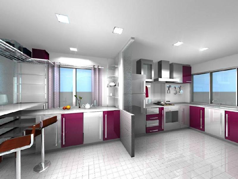 Acrylic Modular Kitchen 03